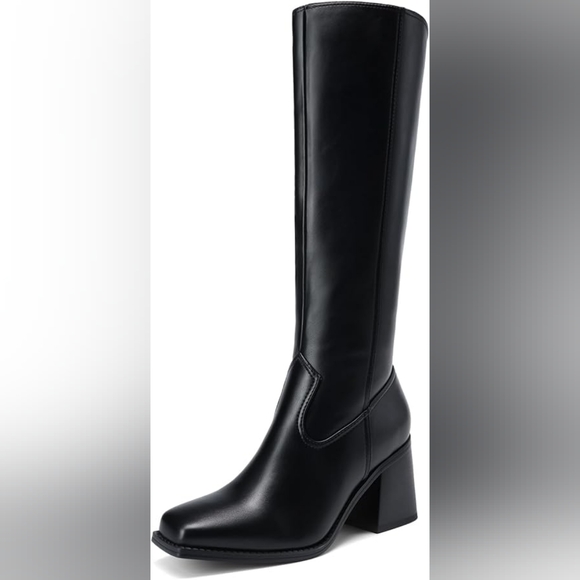 Dream Pairs Shoes - Dream Pairs Knee High Boots Chunky Heel 9.5